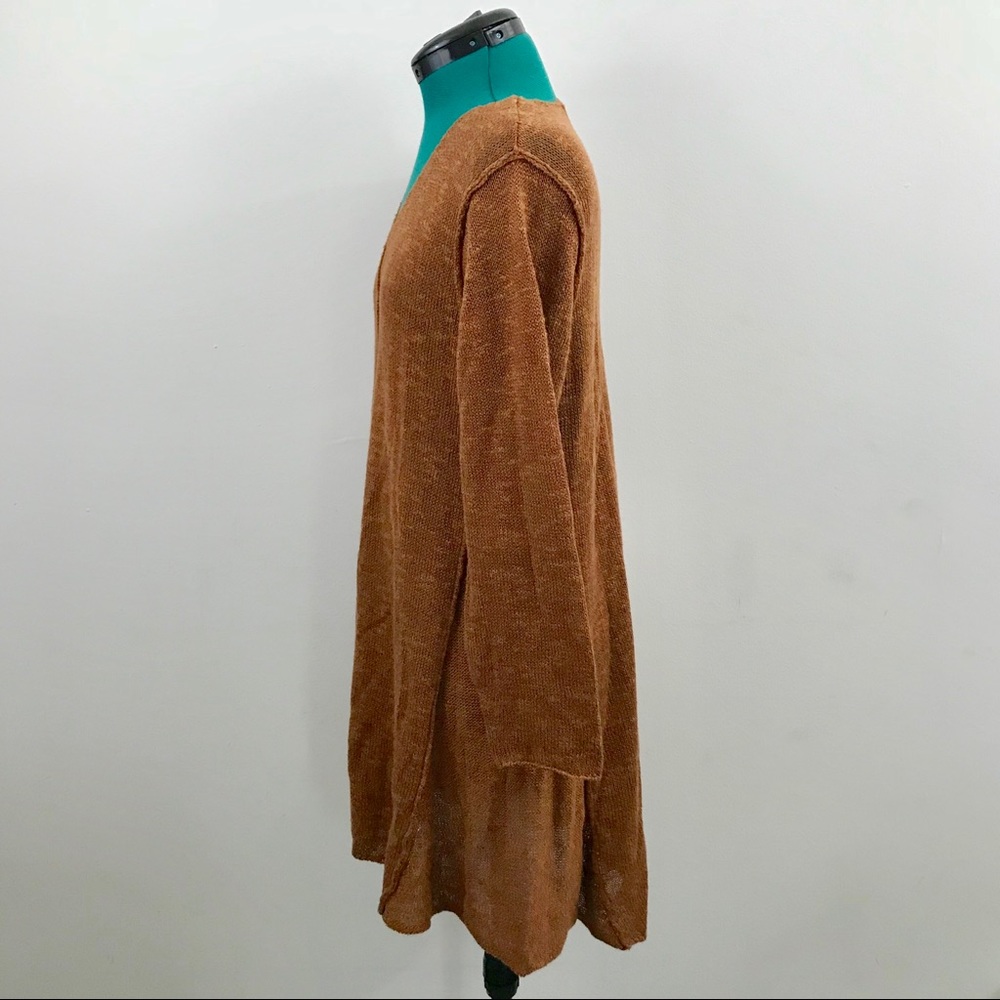 Habitat Linen Blend Loose Knit Tunic Sweater - Picture 5 of 7